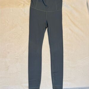 Lululemon Athletica Charcoal/Blue High-Waisted Leggings
